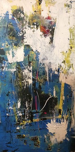 Körper im Werden II: Achse van Christian Büffel, Schilderij te koop op Singulart