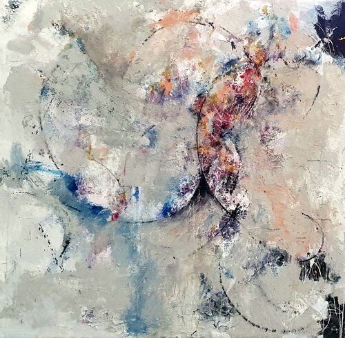 Körper im Werden VI: Aura – Die Ausdehnung des Systems di Christian Büffel, Pittura in vendita su Singulart