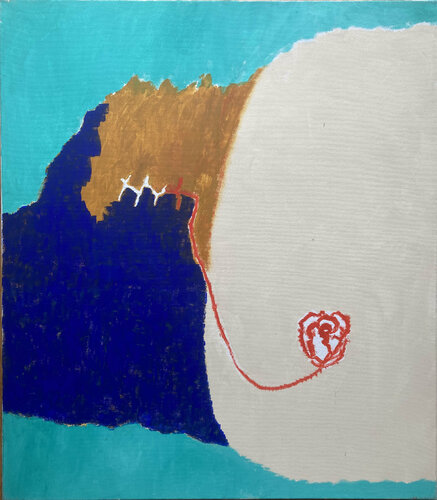 Durch die Rose sprechen van Luise Kloos, Schilderij te koop op Singulart