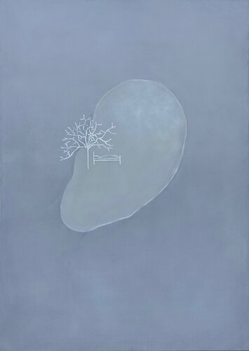 Baum im Ohr - Bett im Ohr II di Luise Kloos, Pittura in vendita su Singulart