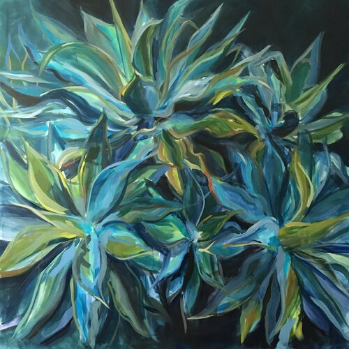 Blue Agave van Marcos Terol, Schilderij te koop op Singulart