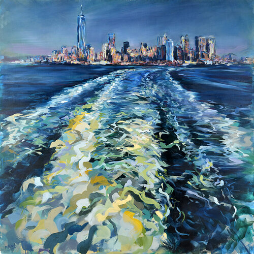 Circle Line Manhattan van Marcos Terol, Schilderij te koop op Singulart