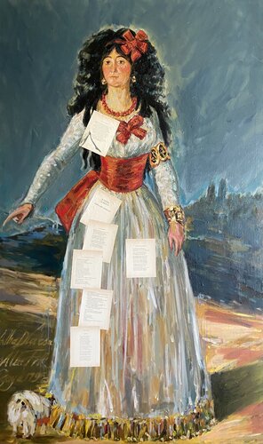 La Maja Aristocrática di Marcos Terol, Pittura in vendita su Singulart