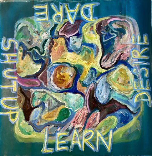 Cuatro palabras de sabios di Marcos Terol, Pittura in vendita su Singulart