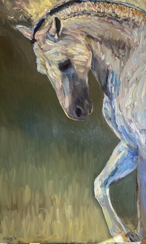 Caballo Andaluz van Marcos Terol, Schilderij te koop op Singulart