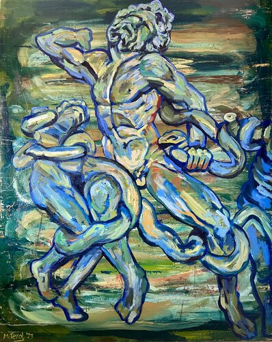 Laaconte y sus Hijos van Marcos Terol, Schilderij te koop op Singulart