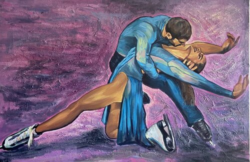 Abrazo Olimpico by Marcos Terol, Painting for Sale on Singulart