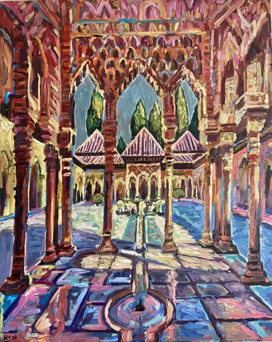 Amanecer en La Alhambra par Marcos Terol, Peinture en vente sur Singulart