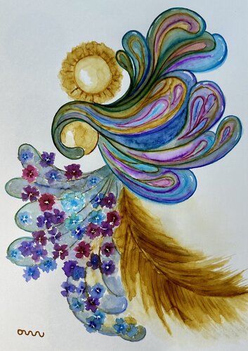 Falling Asleep van Thea Matins, Schilderij te koop op Singulart