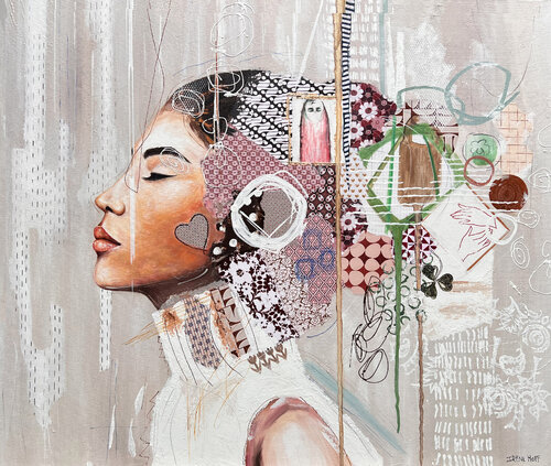 Up in the air van Irene Hoff, Schilderij te koop op Singulart