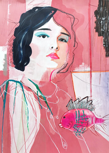 Looking in von Irene Hoff, Werk auf Papier kaufen auf Singulart