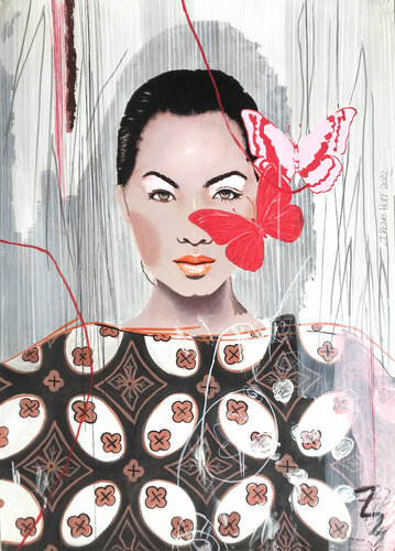 Double wings di Irene Hoff, Opera su carta in vendita su Singulart
