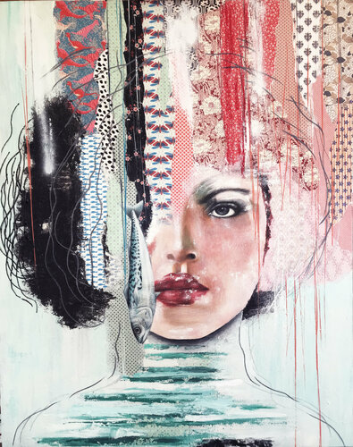 Downstream van Irene Hoff, Schilderij te koop op Singulart