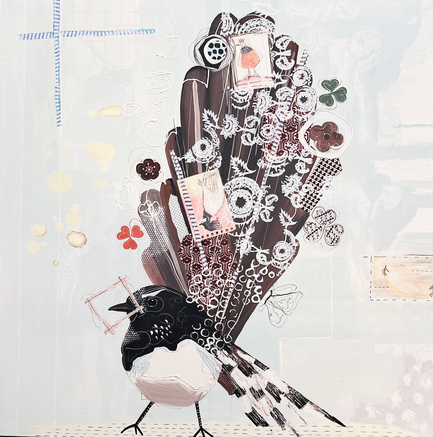 The one with the birds inside the birds Irene Hoff