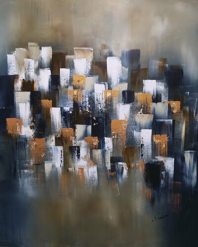 Ville de lumière 2 de Nat Stresser, Pintura a la venta en Singulart