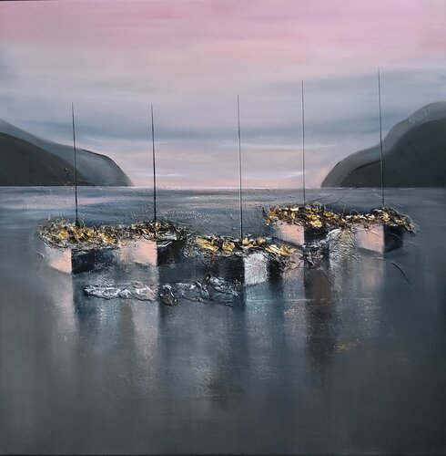 Rêves suspendus de Nat Stresser, Pintura a la venta en Singulart