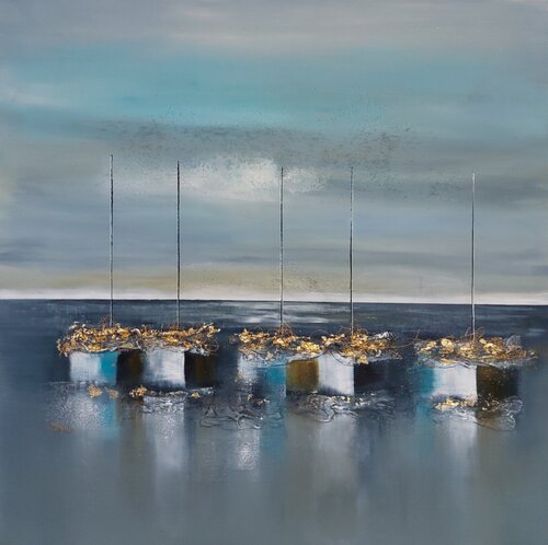 Danse des Mâts von Nat Stresser, Malerei kaufen auf Singulart