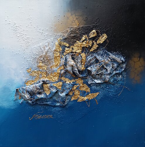 Alchimie bleue by Nat Stresser, 絵画 for Sale on Singulart