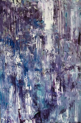 “Fir Trees and Waterfalls” von Peggy Casey-Mason, Malerei kaufen auf Singulart