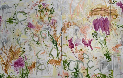 “Descanso Gardens” diptych Peggy Casey-Mason