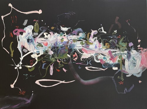 "Whimsical"  oil painting Peggy Casey-Mason