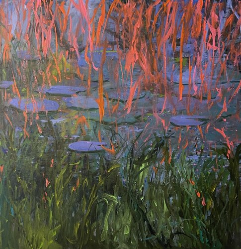 "The Pond" by Peggy Casey-Mason, Painting for Sale on Singulart