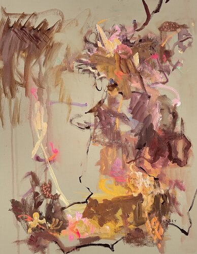 “Harmony in Earth & Echoes” framed gouache von Peggy Casey-Mason, Malerei kaufen auf Singulart
