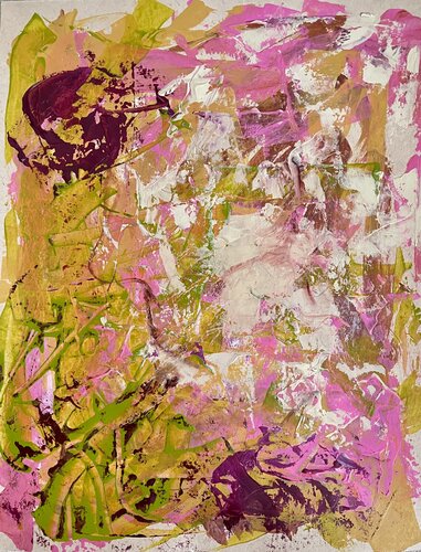 Oil & Acrylic on paper #1 van Peggy Casey-Mason, Schilderij te koop op Singulart