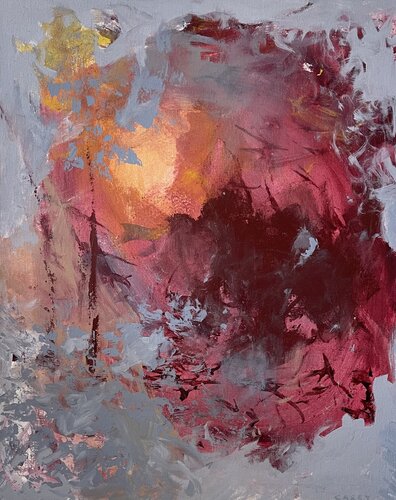 Airy Glow van Peggy Casey-Mason, Schilderij te koop op Singulart