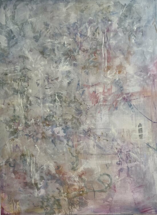 “Faded Memories I” oil painting Peggy Casey-Mason