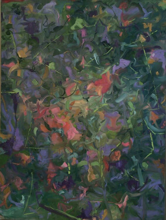 “Thoughts of Spring II” oil Peggy Casey-Mason