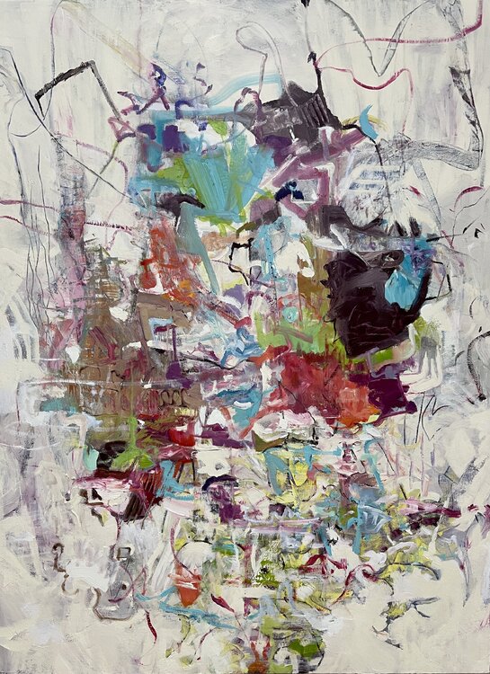 “End of Season” oil painting Peggy Casey-Mason