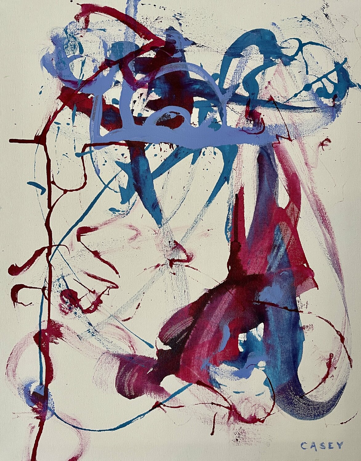 “Untitled” acrylic and ink Peggy Casey-Mason