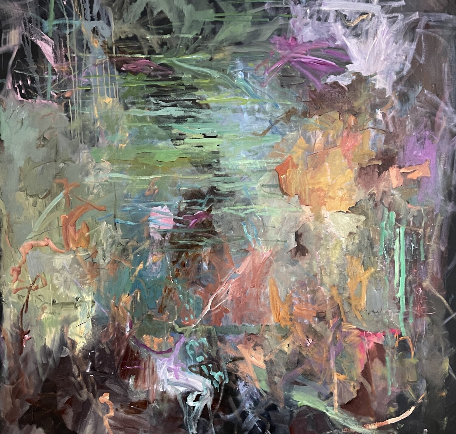 "Untitled" large-scale landscape oil Peggy Casey-Mason