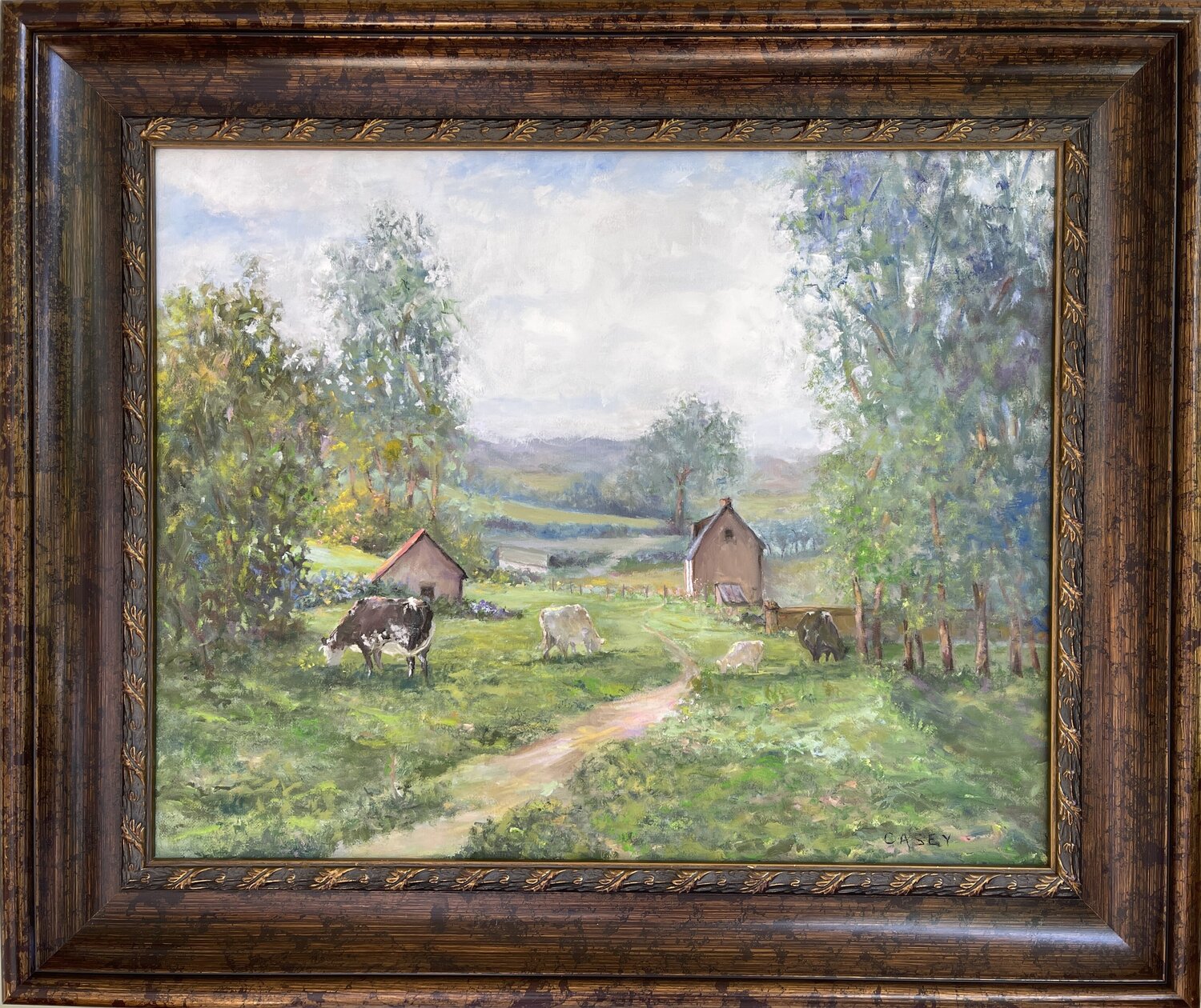 "Bovine Bliss" oil Peggy Casey-Mason