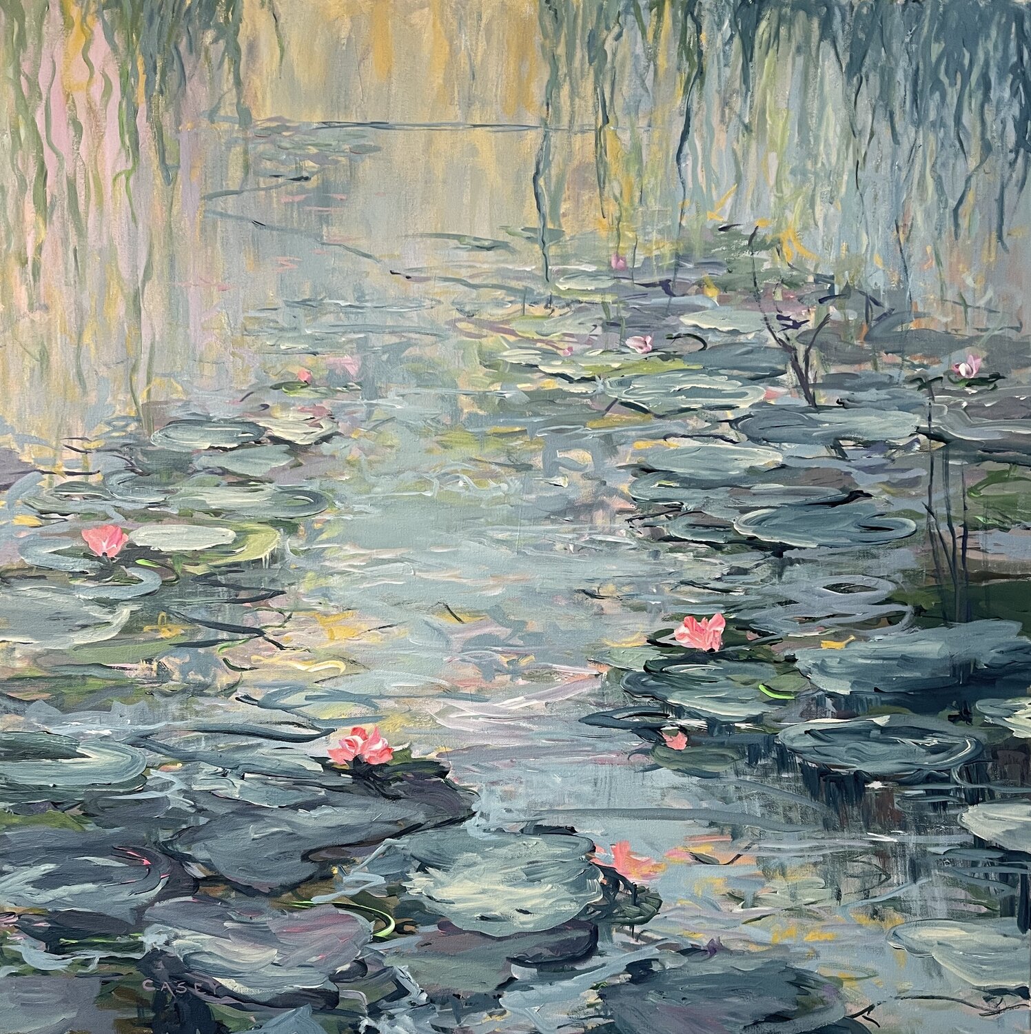 "Memories in Acrylic Light" acrylic framed Peggy Casey-Mason Originalgemälde zu verkaufen