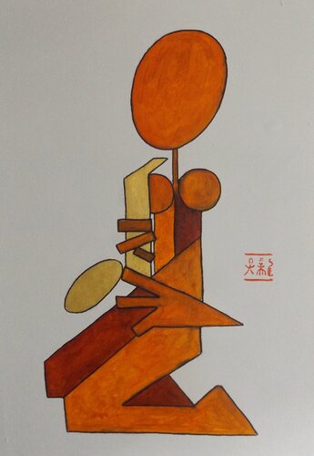 Sax II par Rone Waugh, Peinture en vente sur Singulart