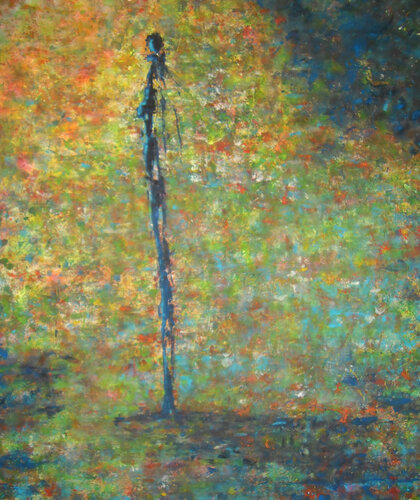 Bleu sur l'étang van Sof - Sophie Voigt-Chadeyron, Schilderij te koop op Singulart