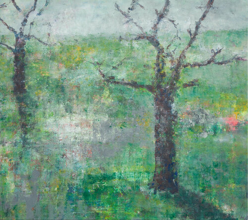 Arbres printaniers von Sof - Sophie Voigt-Chadeyron, Malerei kaufen auf Singulart