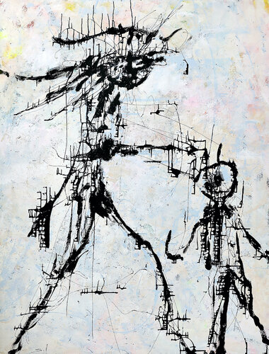 Gare à toi! von Sof - Sophie Voigt-Chadeyron, Malerei kaufen auf Singulart