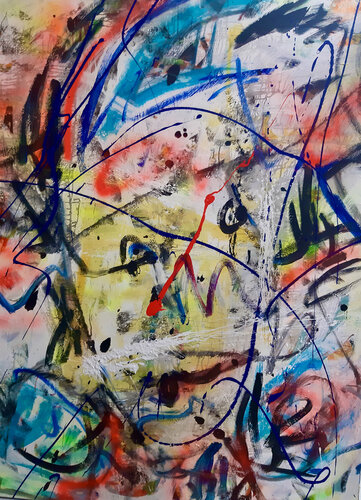 Mon Arlequin van Sof - Sophie Voigt-Chadeyron, Schilderij te koop op Singulart