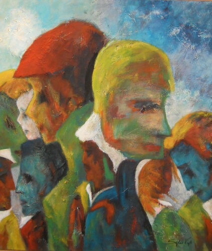 Foultitêtes-140x120-2010 di Sof - Sophie Voigt-Chadeyron, Pittura in vendita su Singulart