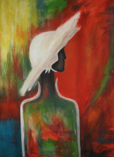 Femme bouteille - 140x100 - 2012 par Sof - Sophie Voigt-Chadeyron, Peinture en vente sur Singulart
