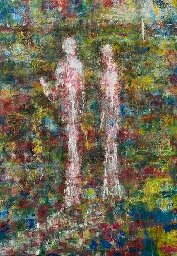 " Ben, tu vois..." - 200x135 - 2021 di Sof - Sophie Voigt-Chadeyron, Pittura in vendita su Singulart