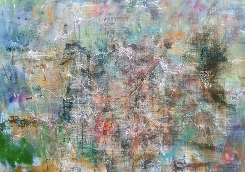 Tourbillons colorés van Sof - Sophie Voigt-Chadeyron, Schilderij te koop op Singulart