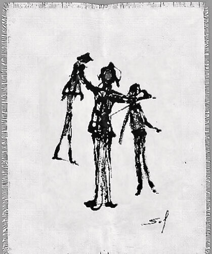 Trois lutins di Sof - Sophie Voigt-Chadeyron, Pittura in vendita su Singulart