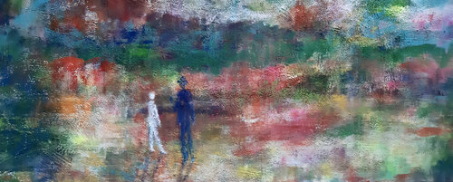 "Écoutes bien mon fils." 200x80 - 2022 by Sof - Sophie Voigt-Chadeyron, 油畫 for Sale on Singulart
