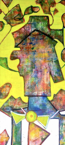 J'ai essayé le LSD... ou je suis chef d'orchestre?? van Sof - Sophie Voigt-Chadeyron, Schilderij te koop op Singulart