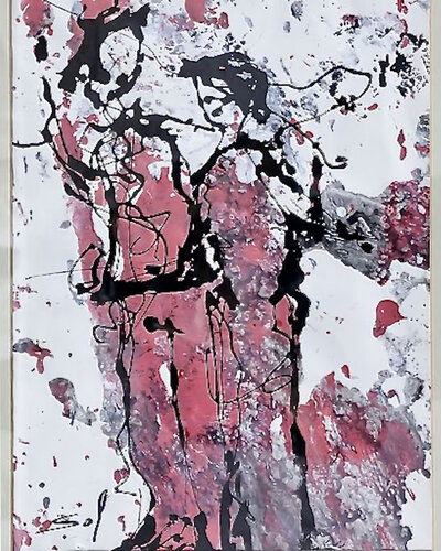 Couple rosé by Sof - Sophie Voigt-Chadeyron, Work on Paper for Sale on Singulart