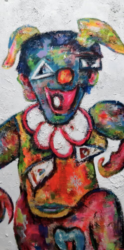 Il court, il court ... le bizarre! - 100x200 - 2022 van Sof - Sophie Voigt-Chadeyron, Schilderij te koop op Singulart